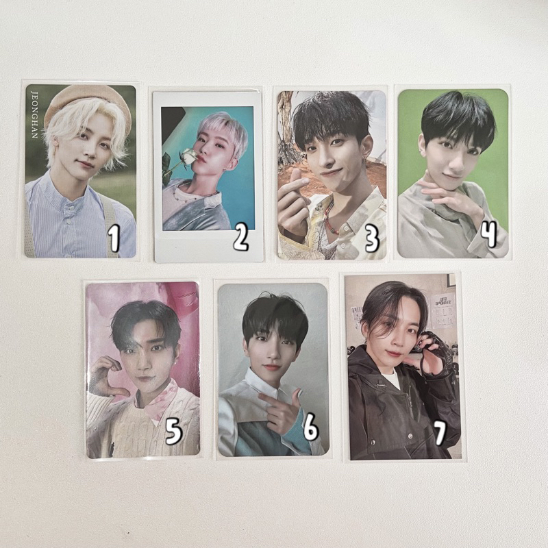 Jual Ready Photocard Joshua Jeonghan Dk Hoshi Seventeen Svt Polaroid