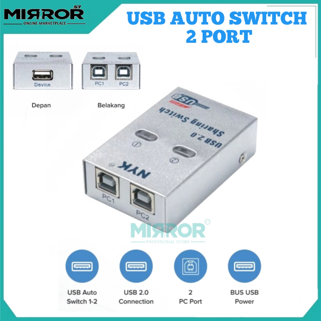 Jual Auto Switch Nyk Usb Printer Port Penghubung Pc Komputer