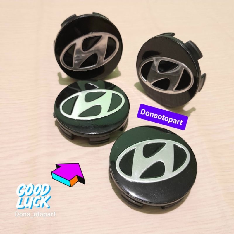 Jual Dop Roda Tutup Velg As Roda HYUNDAI Diameter 6 7 CM Warna Hitam