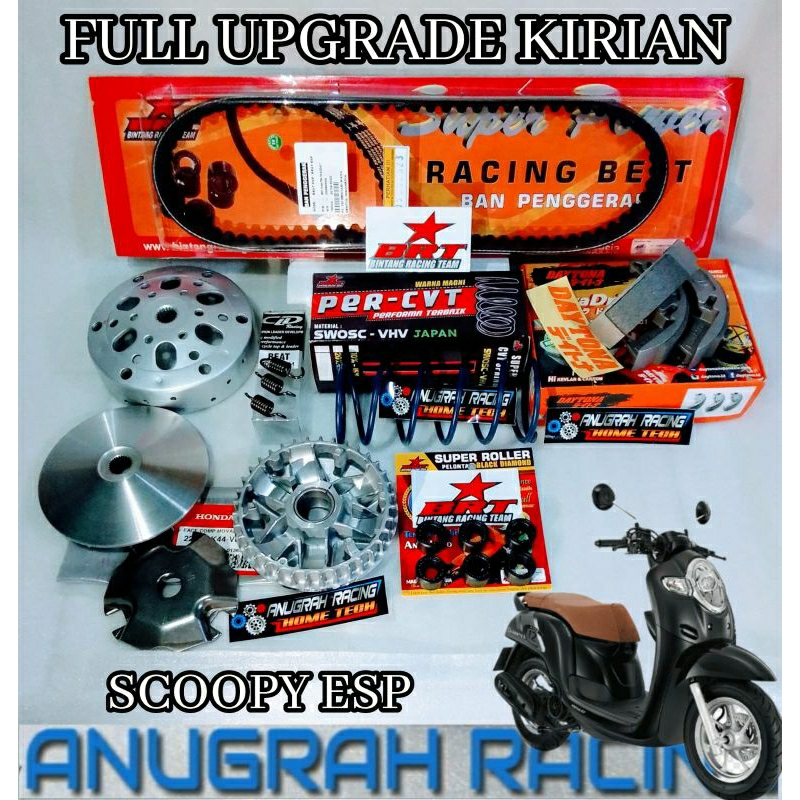 Jual FULL UPGRADE CVT KIRIAN ANTI GREDEK RESPONSIP PNP SCOOPY DONAT