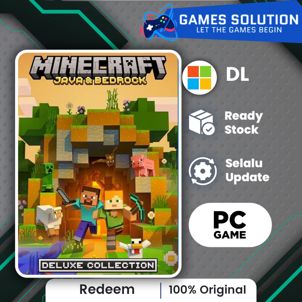 Jual Minecraft Java And Bedrock Edition Deluxe Collection For PC