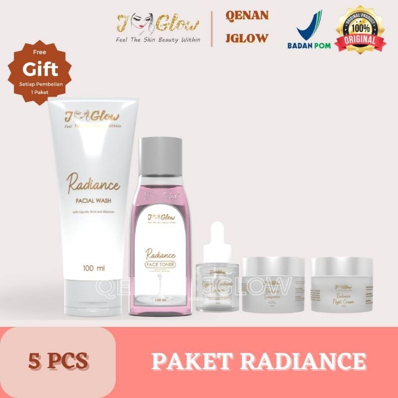 Jual Jglow Skincare Paket Radiance Perawatan Wajah Normal Kering