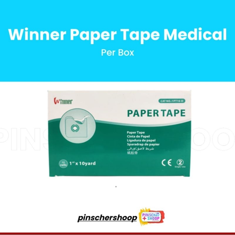 Jual WINNER PAPER TAPE PLESTER KERTAS MEDICAL SEPERTI MICROPORE PER BOX