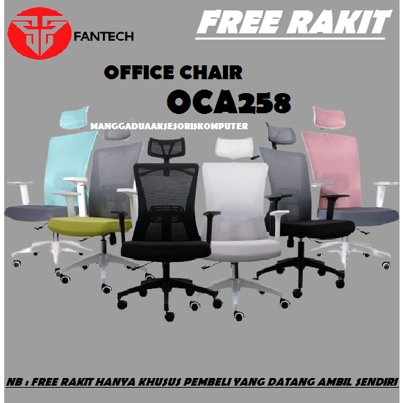 Jual Fantech Kursi Kerja Kantor OCA258 OC A258 Premium Office Chair