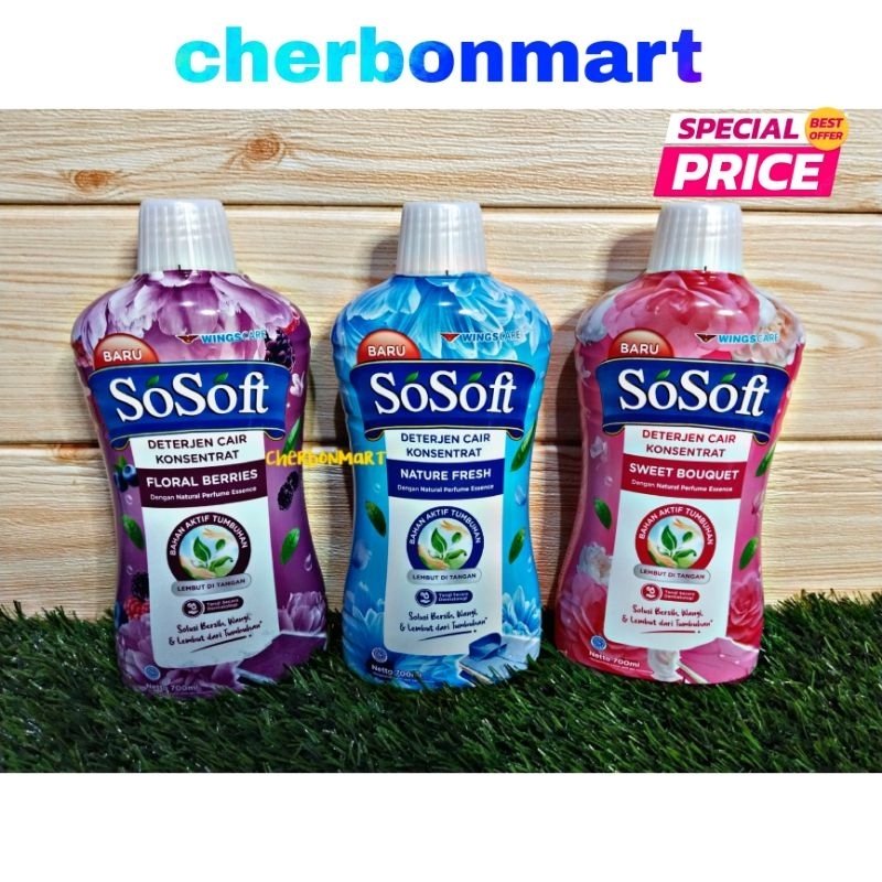 Jual Sosoft Deterjen Cair Konsentrat Ml Shopee Indonesia