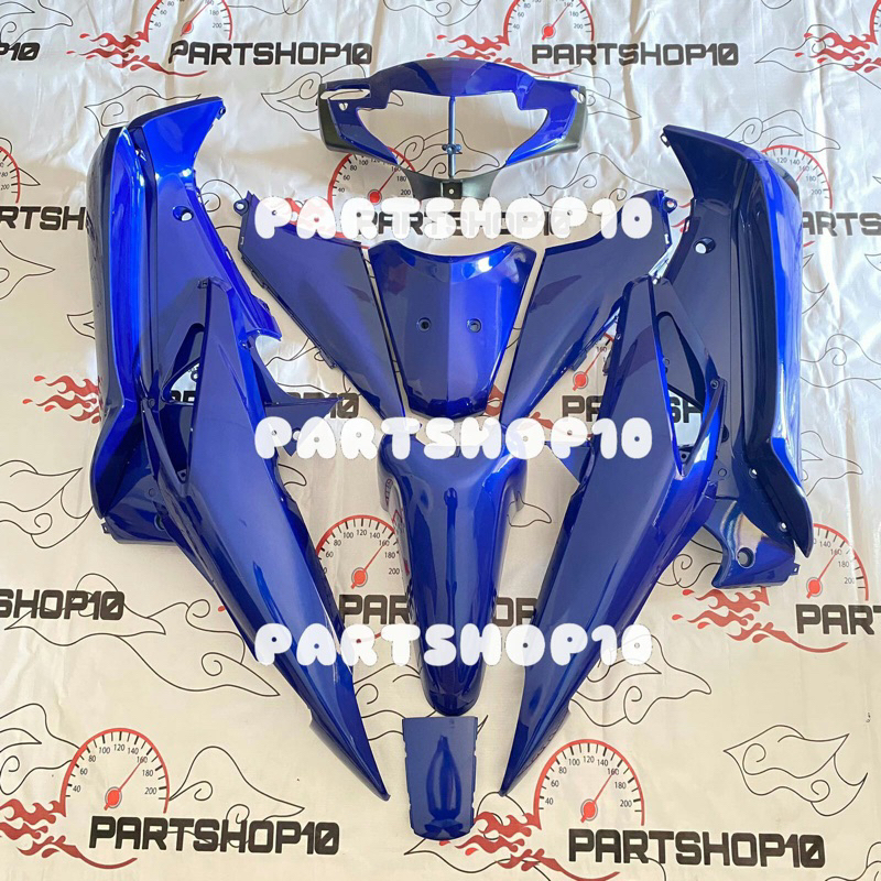 Jual COVER FULL BODY HALUS SUPRA X125 LAMA OLD 2005 2006 WARNA BIRU