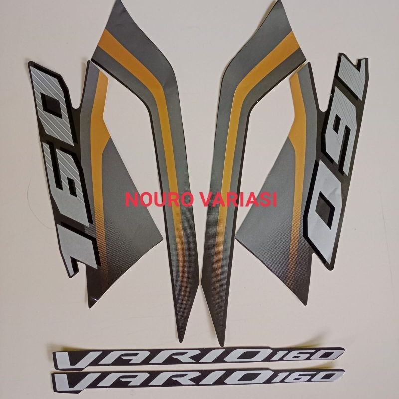 Jual Striping Honda Vario Hitam Gold List Body Standar