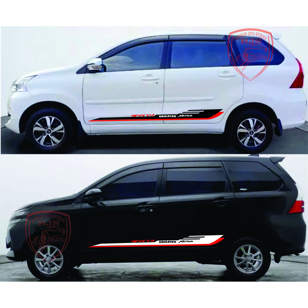 Jual Stiker Mobil Xenia All New Avanza Striping Cutting Body Samping