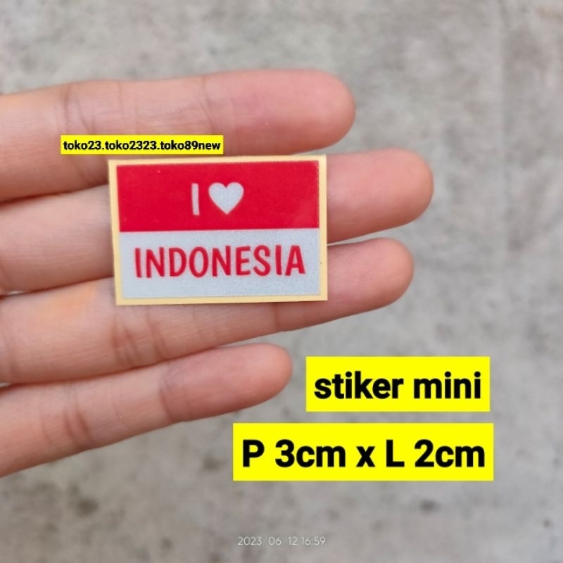 Jual Stiker Cutting Bendera Merah Putih Stiker Indonesia Stiker Mini