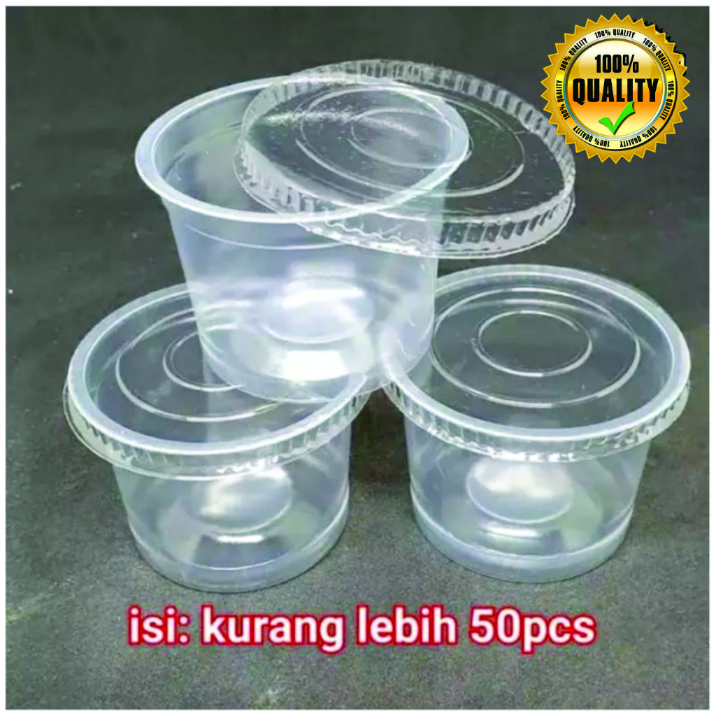 Jual Cup Jelly Cup Pudding Cup Agar Ukuran 65ml 90 Ml 100ml Shopee