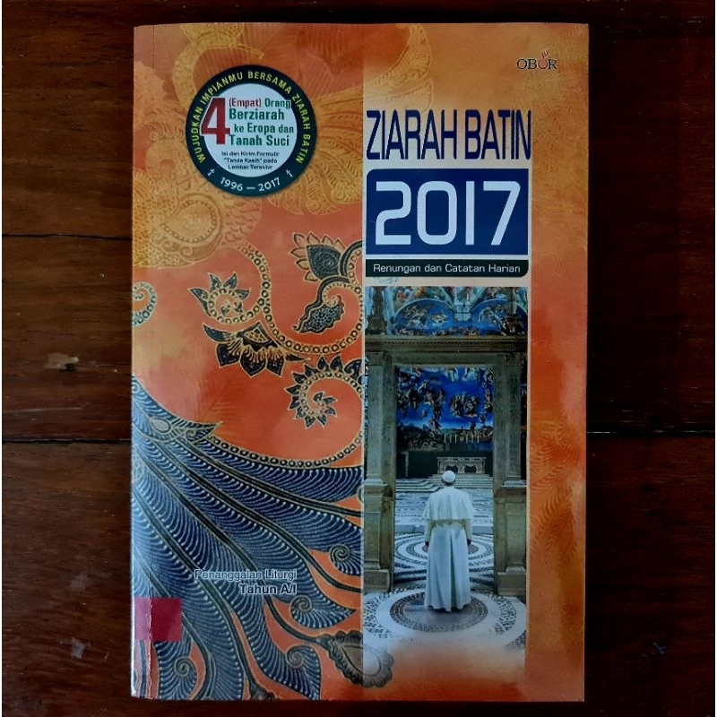 Jual Buku Kristen Katolik Ziarah Batin 2017 Renungan Dan Catatan