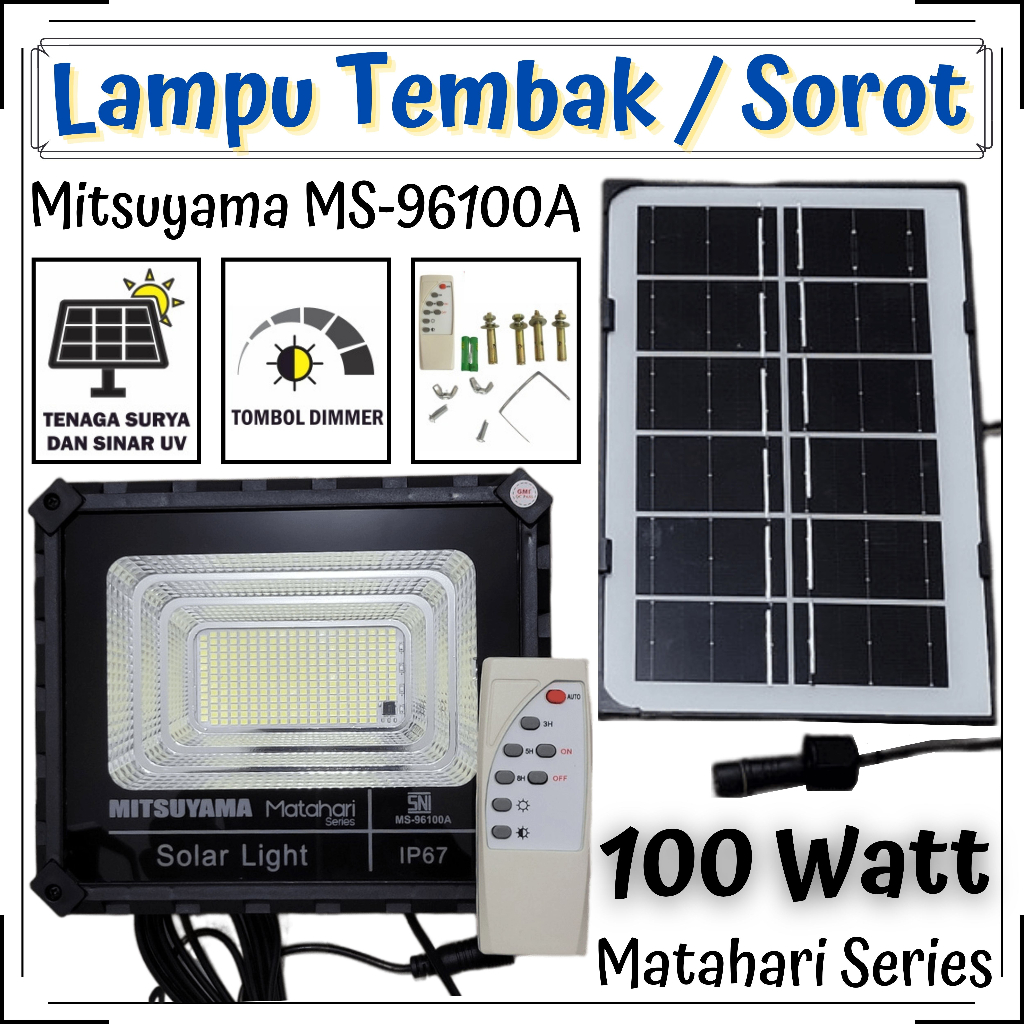 Jual Mitsuyama Ms A Seri Matahari Lampu Sorot Solar Cell Led