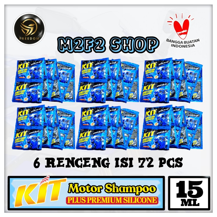 Jual KIT Wash Motor Shampoo Premium Silicon Double Sachet 15 Ml