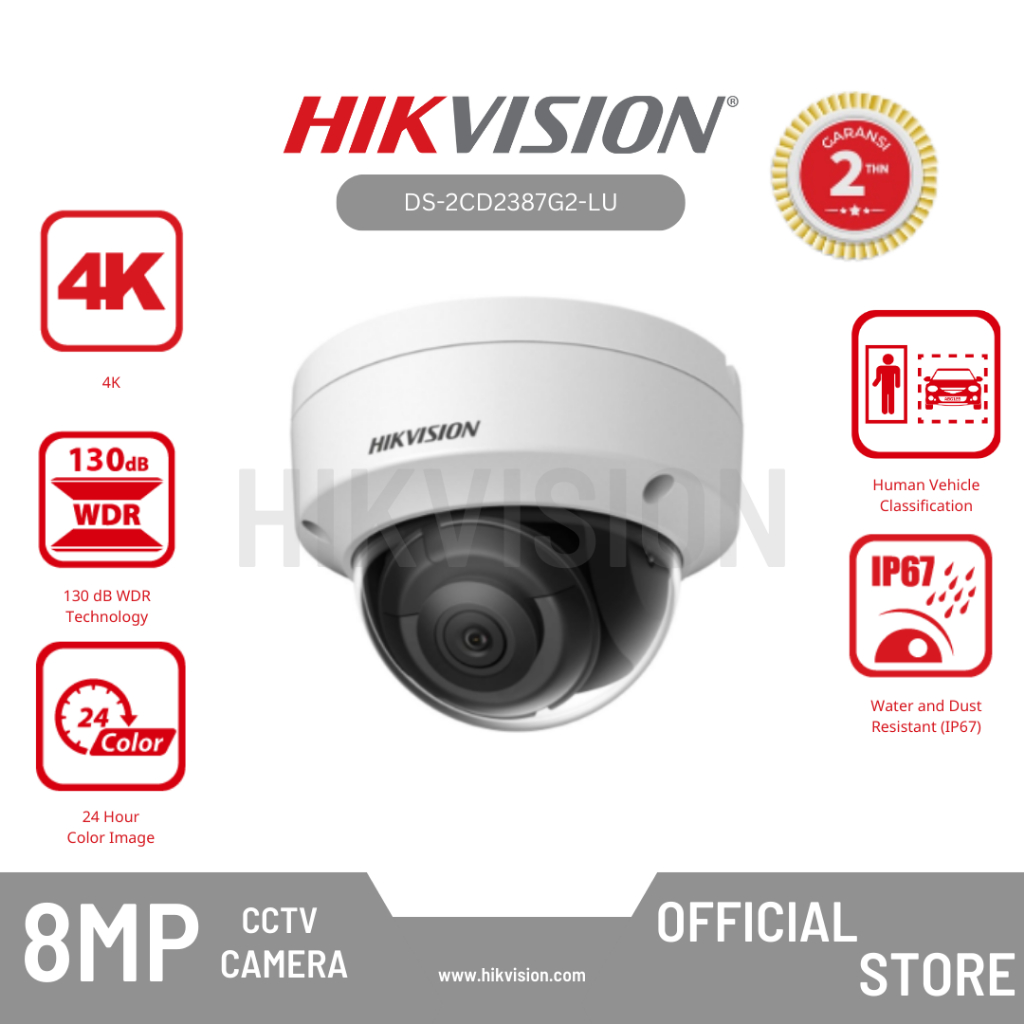 Jual Hikvision Ds Cd G Lu Camera Ip Cctv Mp Colorvu Fixed