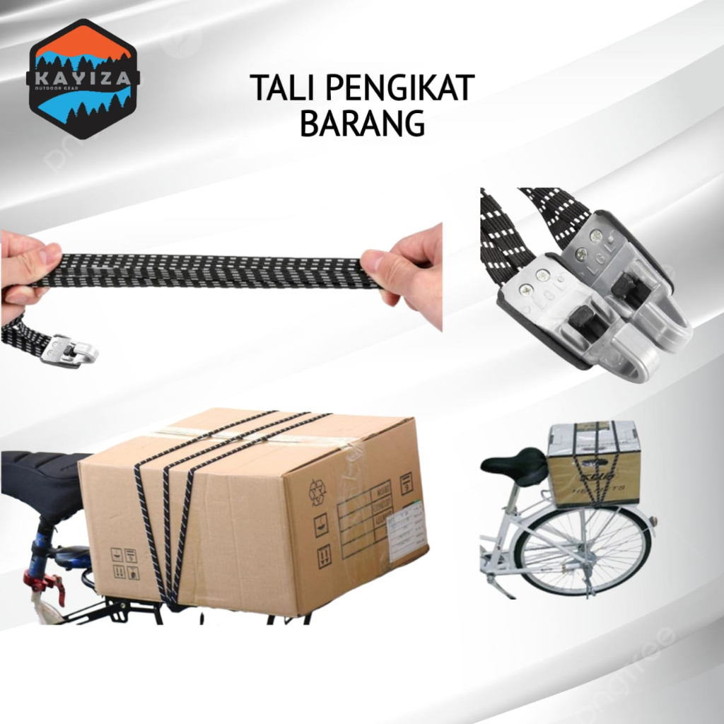 Jual Tali Sepeda Pengikat Barang Luggage Motor Elastis 70cm Tali