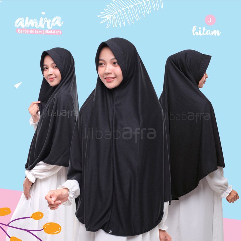 Jual Amira Size Jumbo Jilbab Afra Arfa Bergo Pet Anti Tembem Antem