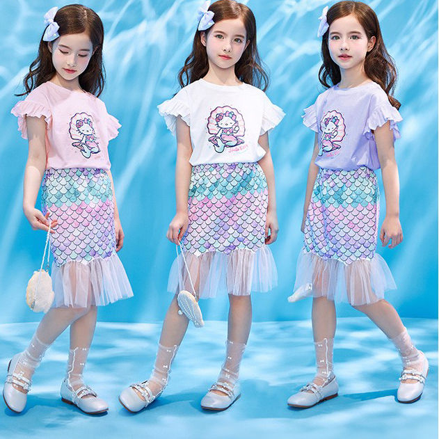 Jual Princess Kesli Tahun Dress Hello Mermaid Setelan Gaun Putri