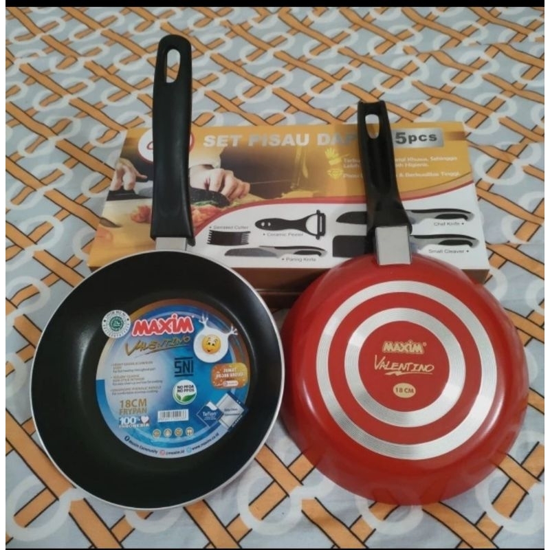 Jual Maxim Valentino Frypan 18cm Teflon Shopee Indonesia