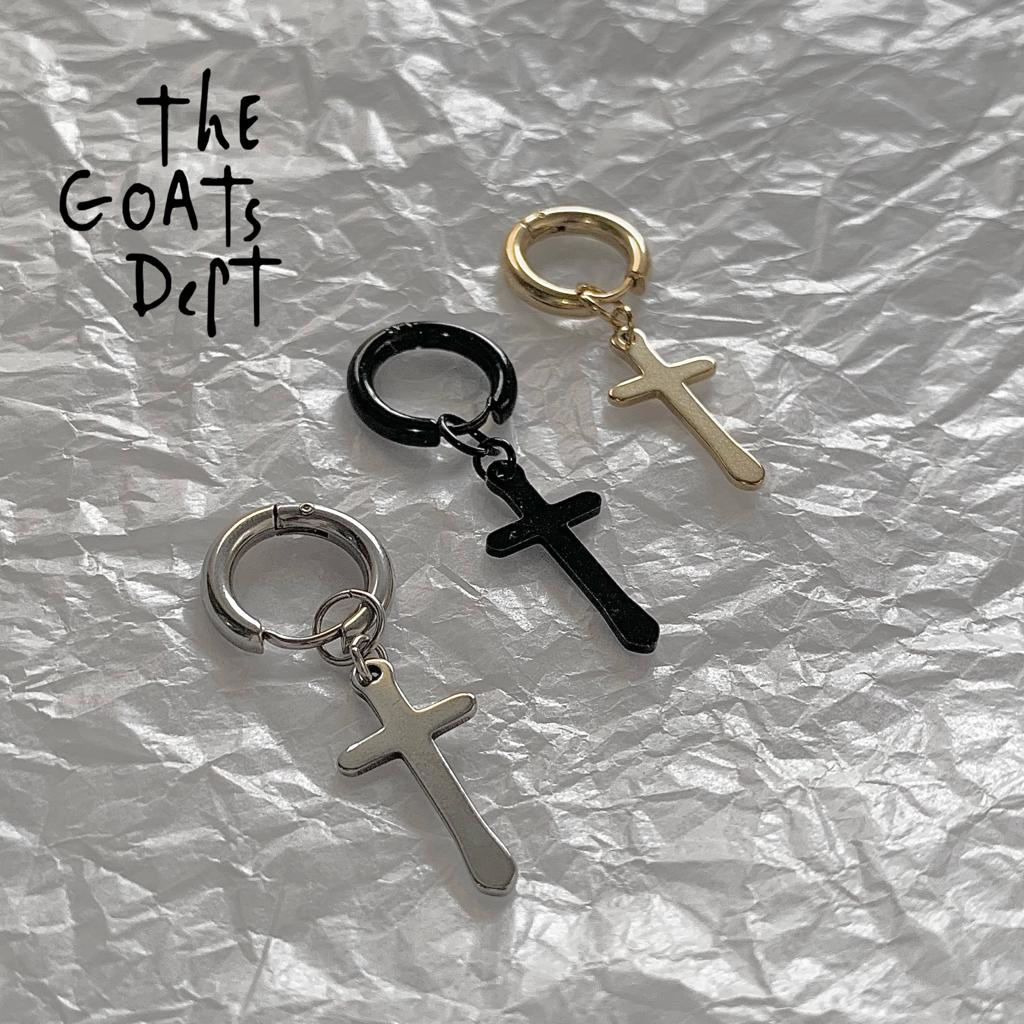 Jual The Goats Dept Real Titanium Cross Earrings Original