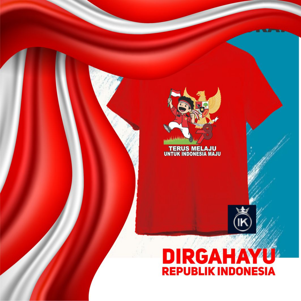 Jual BELI 10 BONUS 1 BAJU 78 ORANG GARUDA KAOS HUT RI KEMERDEKAAN 17