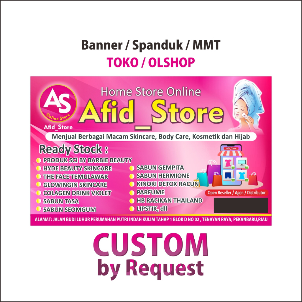 Jual Spanduk Banner Toko Olshop Custom Shopee Indonesia