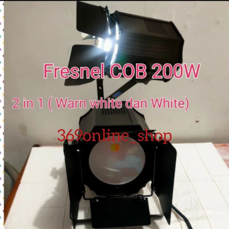 Jual Lampu Fresnel Cob 200 Watt Warm White Dan White 2 In 1 Lampu