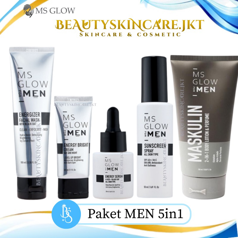 Jual Ms Glow For Men Skincare Pria Paket Perawatan Wajah Complete Basic