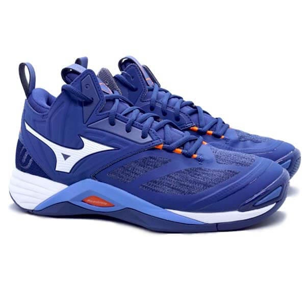 Jual Sepatu Voli Mizuno Wave Momentum 2 MID Original Navy Terbaru 2024