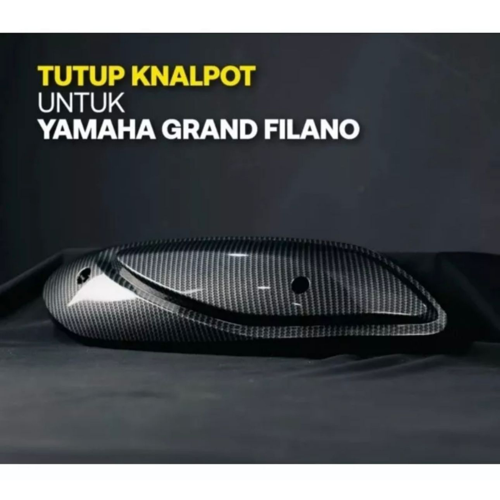 Jual Cover Tutup Pelindung Knalpot Yamaha Grand Filano Carbon Nemo