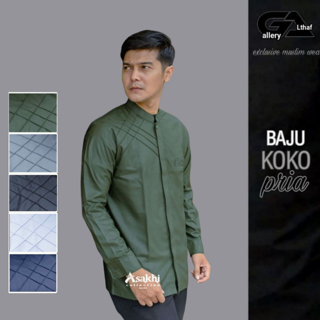 Jual Baju Koko Pria Gus Azmi Syubbanul Muslimin Kombinasi Hadroh