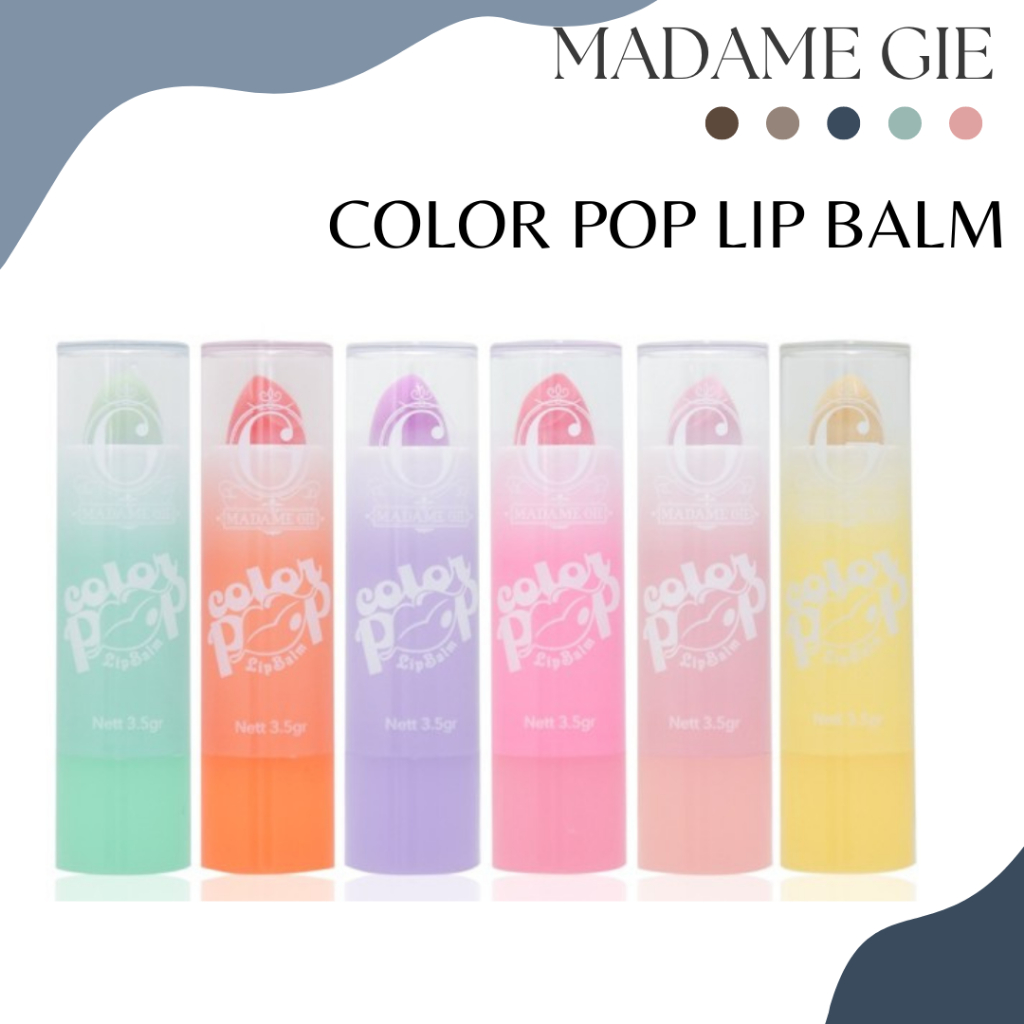 Jual Madame Gie Color Pop Lip Balm Fruity Series Shopee Indonesia