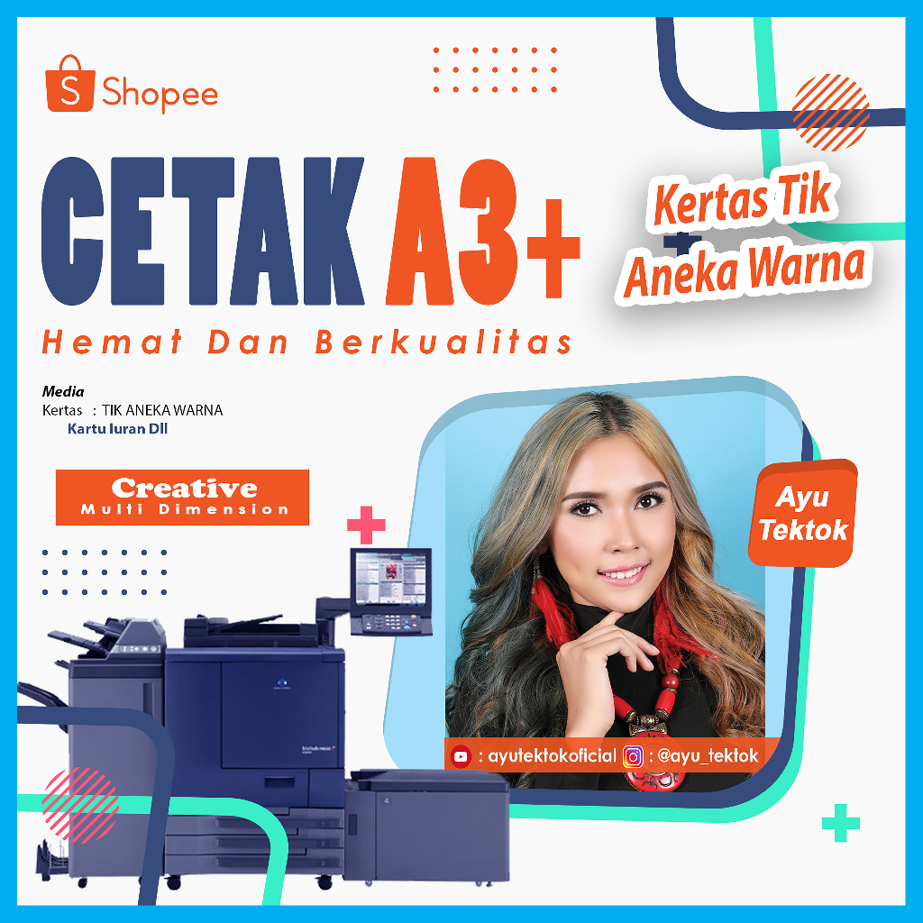 Jual Cetak A Kertas Tik Warna Print Sisi Dan Sisi Bisa Custom