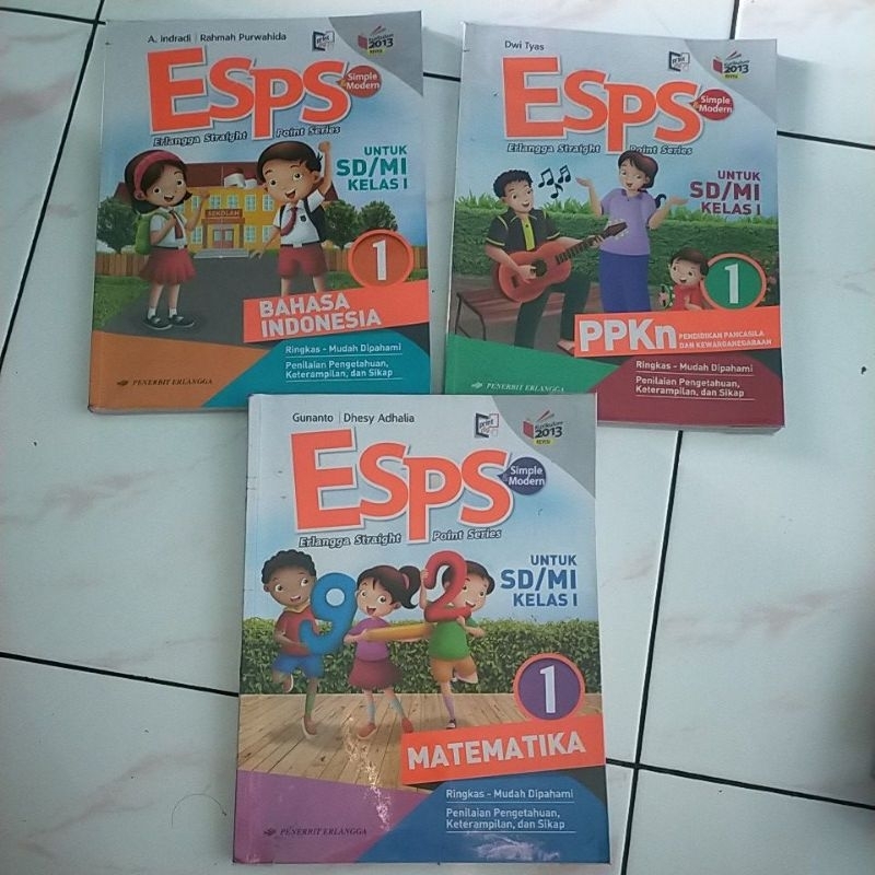 Jual Buku Esps Matematika SD Kelas 1 Esps Bahasa Indonesia SD Kelas 1