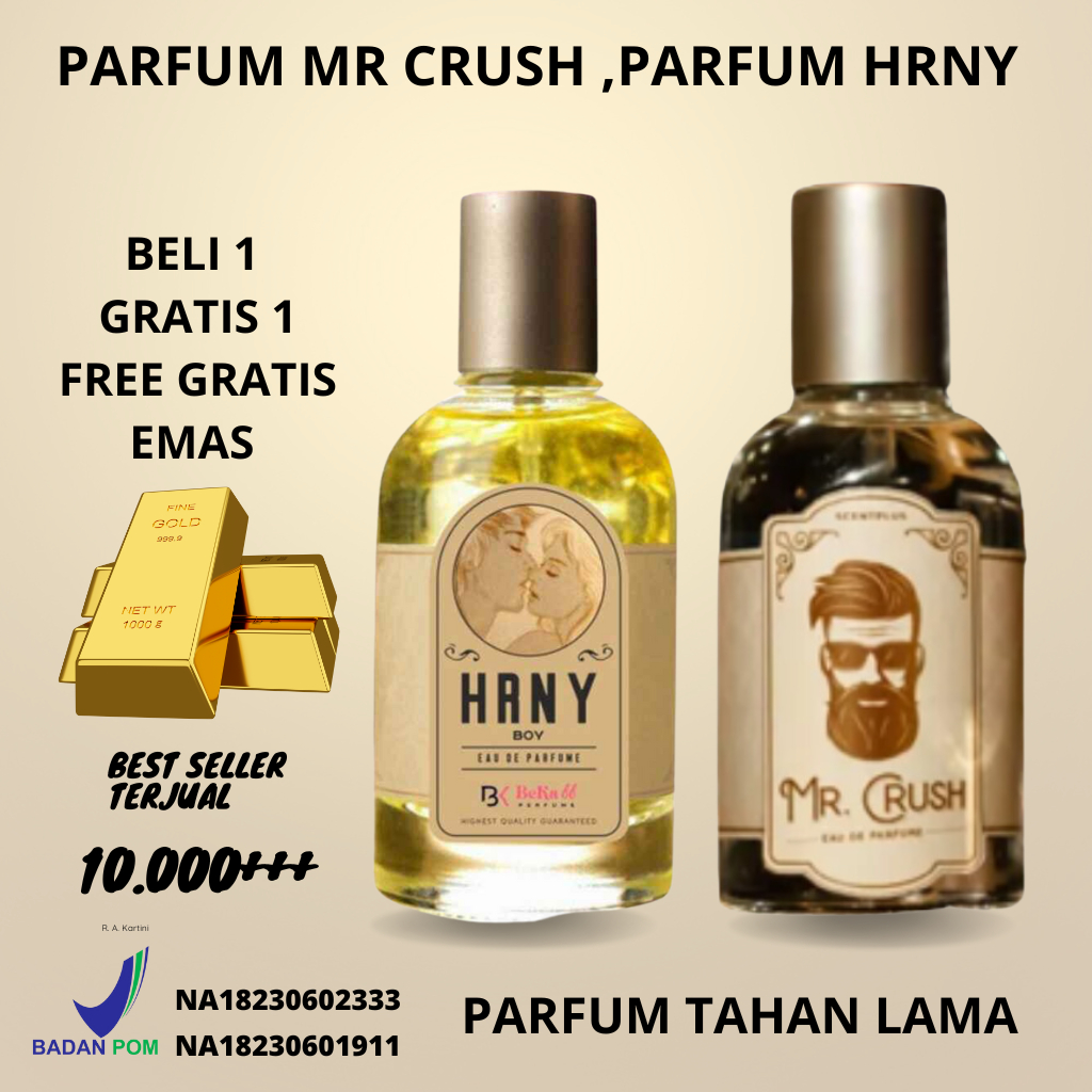 Jual Cod Beli Gratis Parfum Mr Crush Parfum Hrny Sudah Bpom Parfum