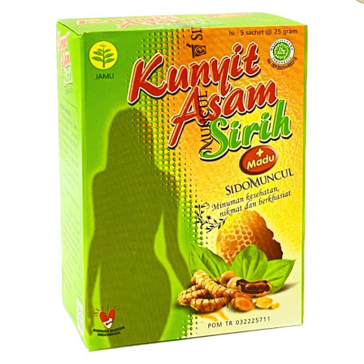 Jual KUNYIT ASAM SIRIH MADU SIDOMUNCUL 1BOX ISI 5 SACHET Shopee