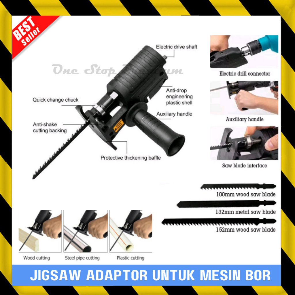 Jual ALAT ADAPTOR ADAPTER RECIPROCATING SAW JIGSAW DRILL ADAPTER