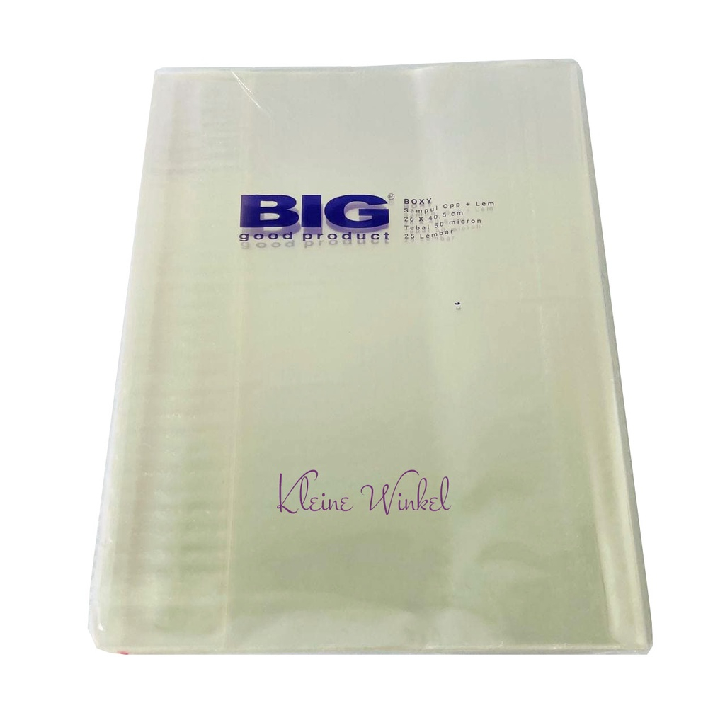 Jual Big Sampul Buku Plastik Sampul Plastik Big Boxy Lem Isi