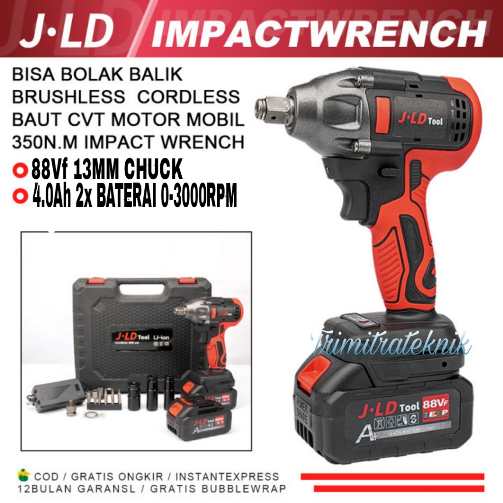 Jual ORIGINAL JLD IMPACT WRENCH 48 VOLT CORDLESS IMPACT JLD 48VOLT