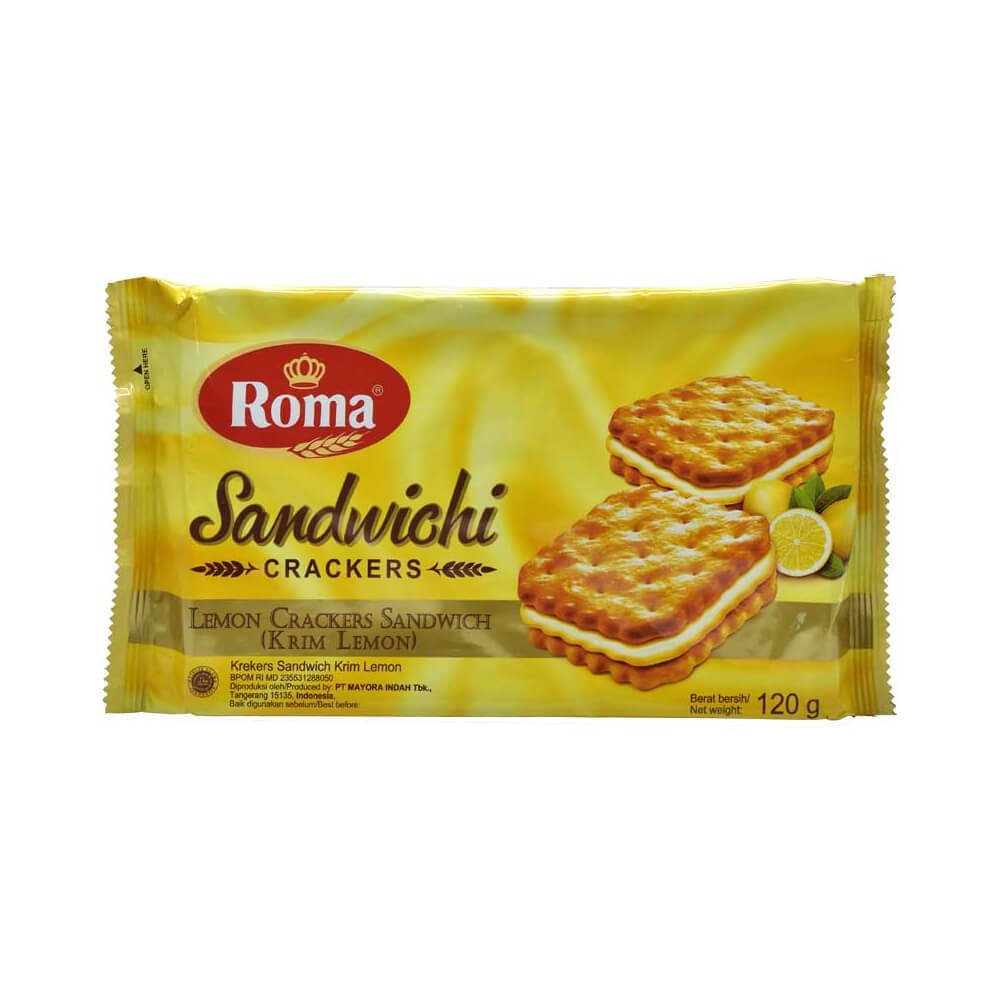 Jual Roma Sandwichi Crackers Lemon 120g Shopee Indonesia