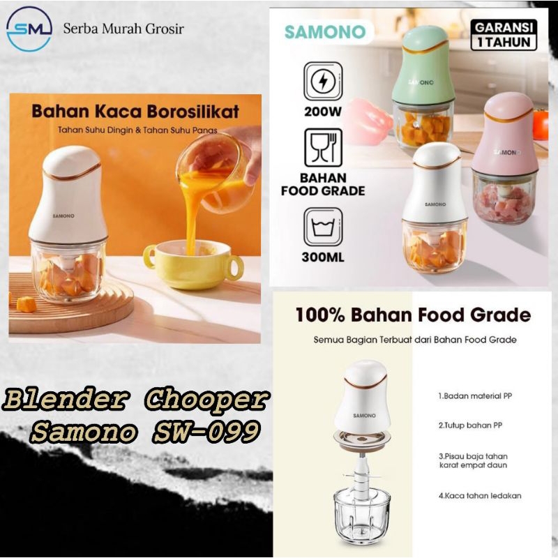 Jual Blender Serbaguna Blender Portable Samono Elektrik Food Processor