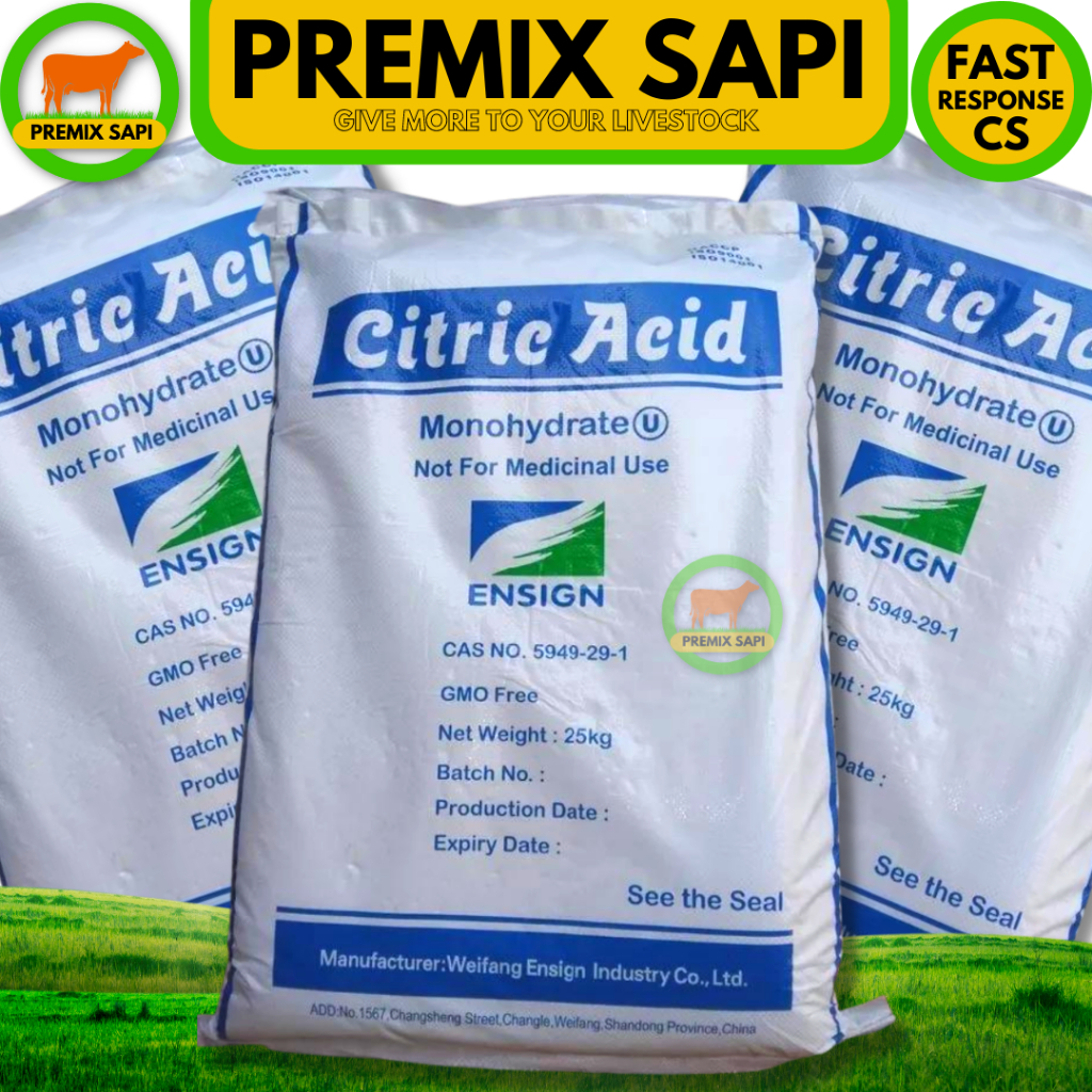 Jual Citric Acid Sitrun Food Grade Sitrun Makanan Asam Sitrat