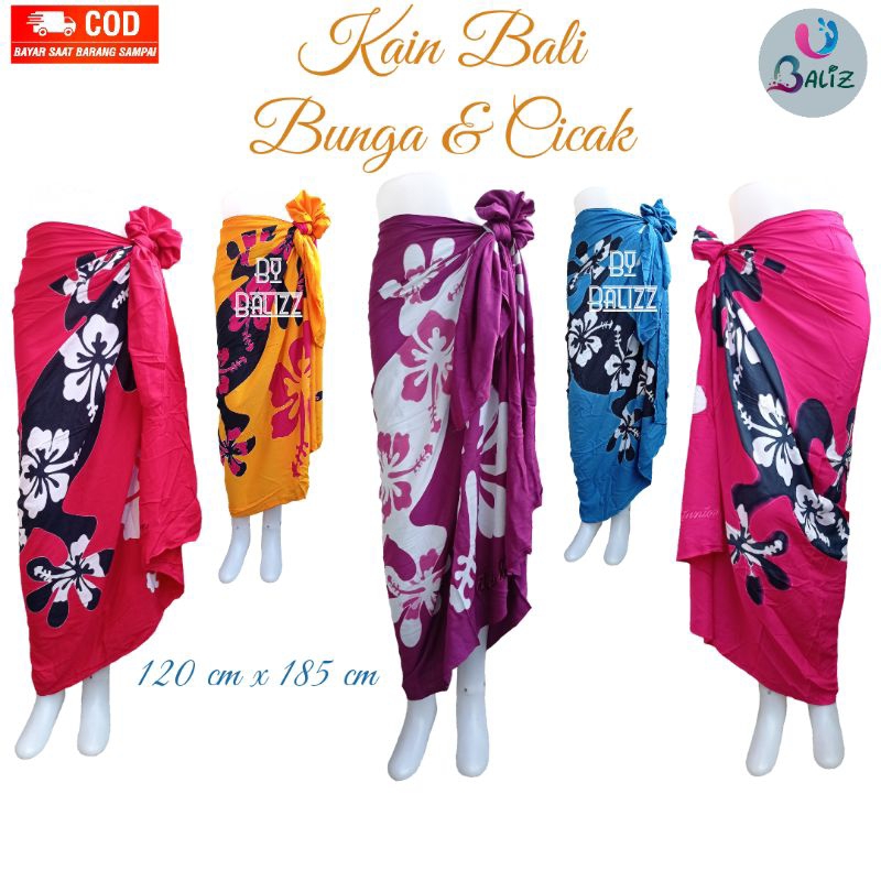 Jual Kain Bali Pantai Motif New Lukis Rumbai Standar Kain Bali Azka