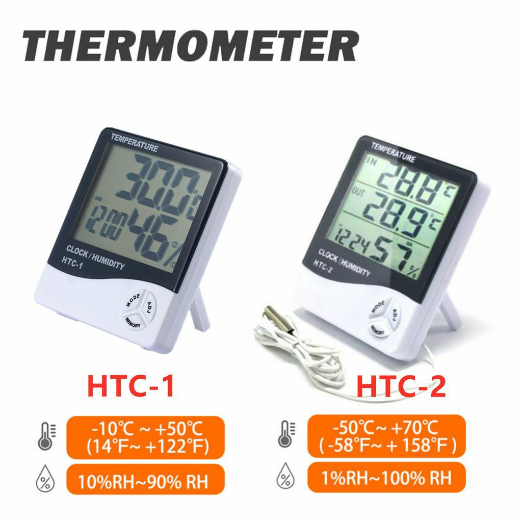 Jual Htc Hygrometer Thermometer Digital Jam Digital Pengukur Suhu