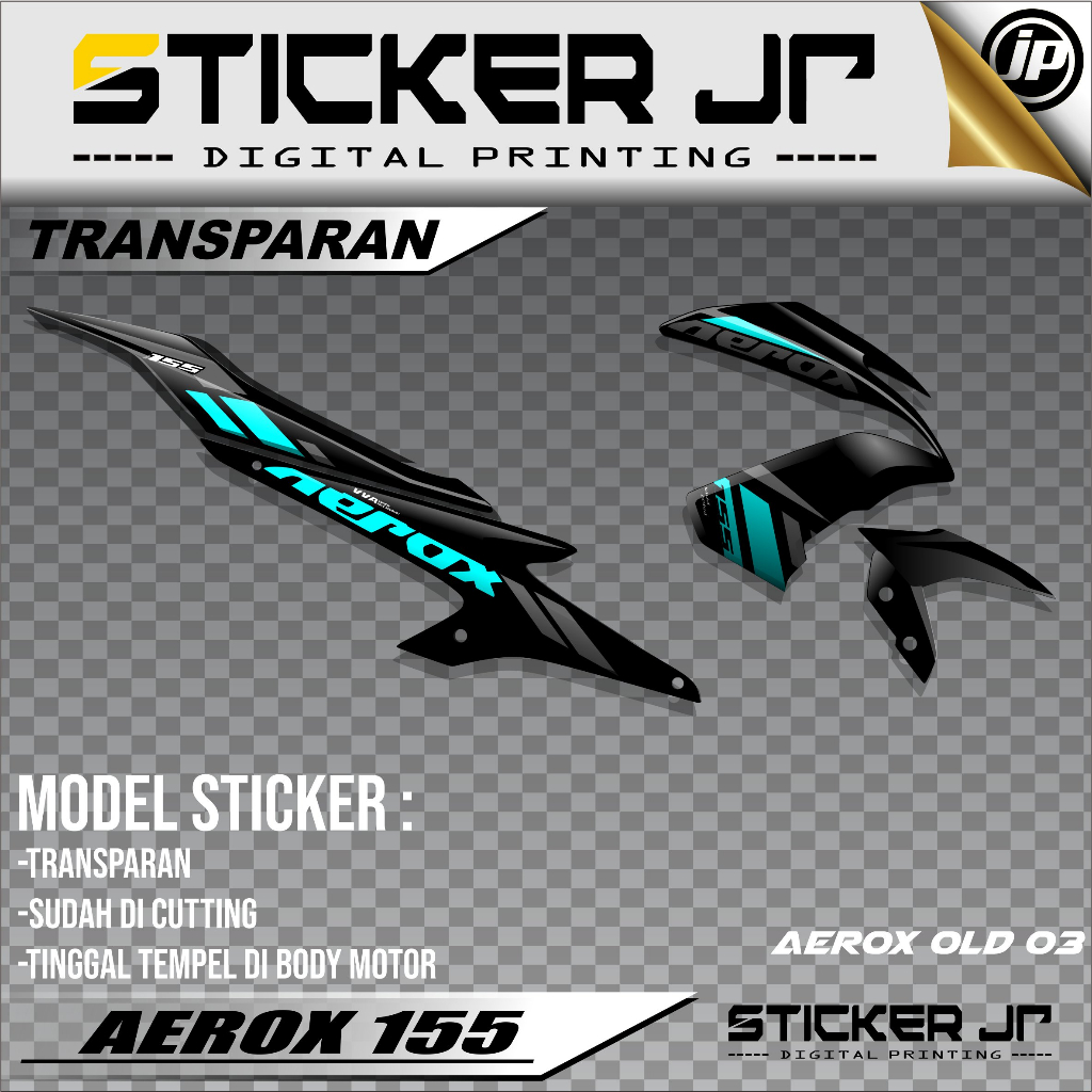 Jual Sticker Yamaha Aerox Stiker Striping Aerox Old Transparan