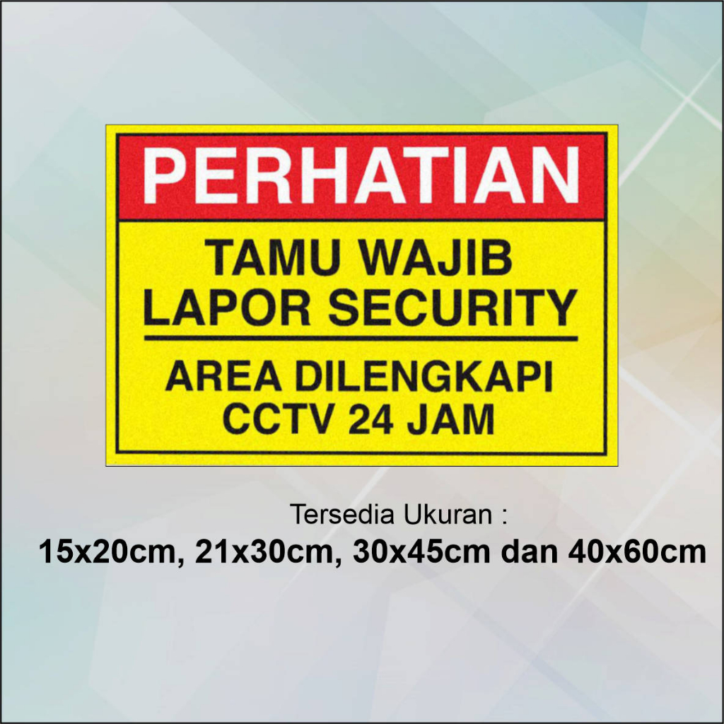 Jual Stiker Label Safety Sign Rambu K Stiker Area Terbatas Dilarang