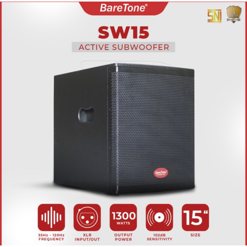 Jual Subwoofer Aktif Baretone Sw Original Subwoofer Sw Inch