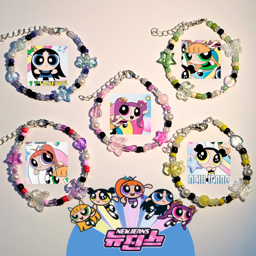 Jual New Jeans Powerpuff Girl Bracelet Themed Newjeans Powerpuff