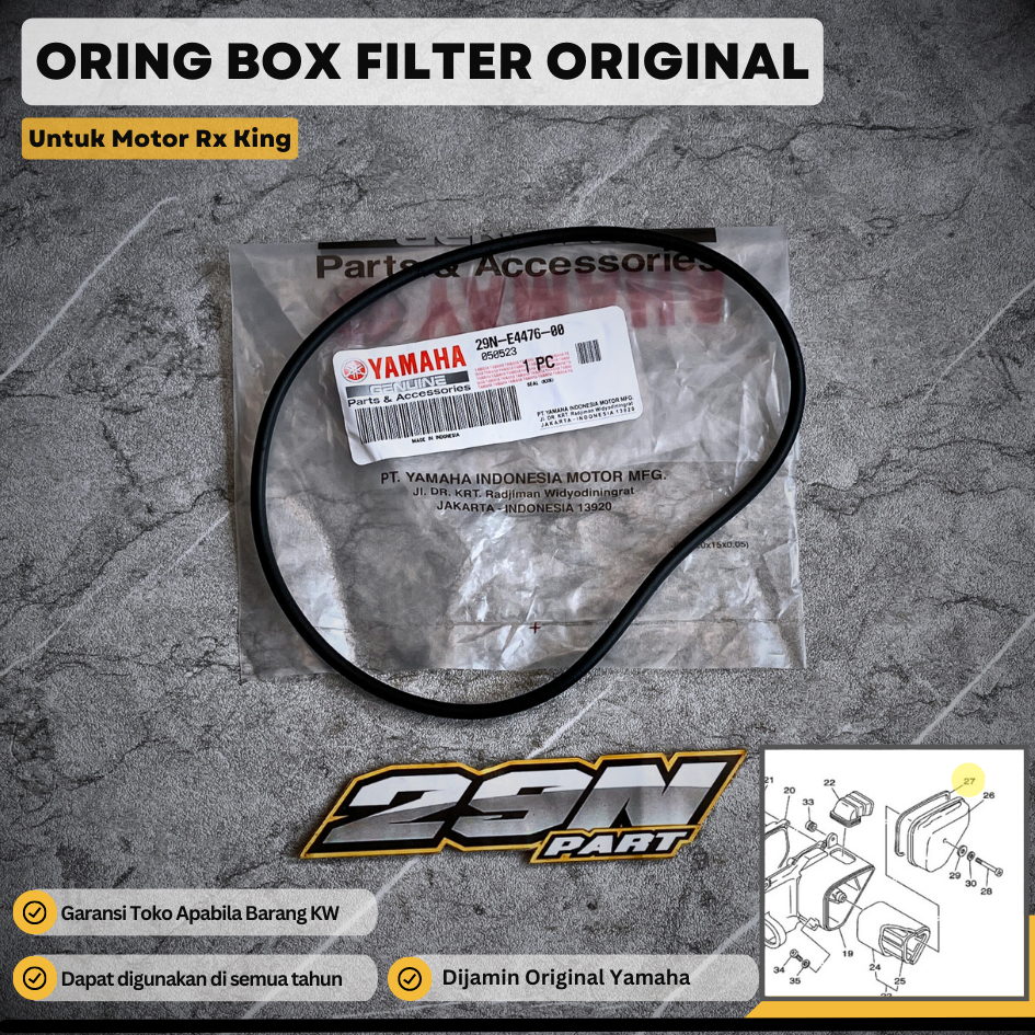 Jual KARET ORING TUTUP BOX FILTER RX KING RXK 29N E4476 00 ORIGINAL