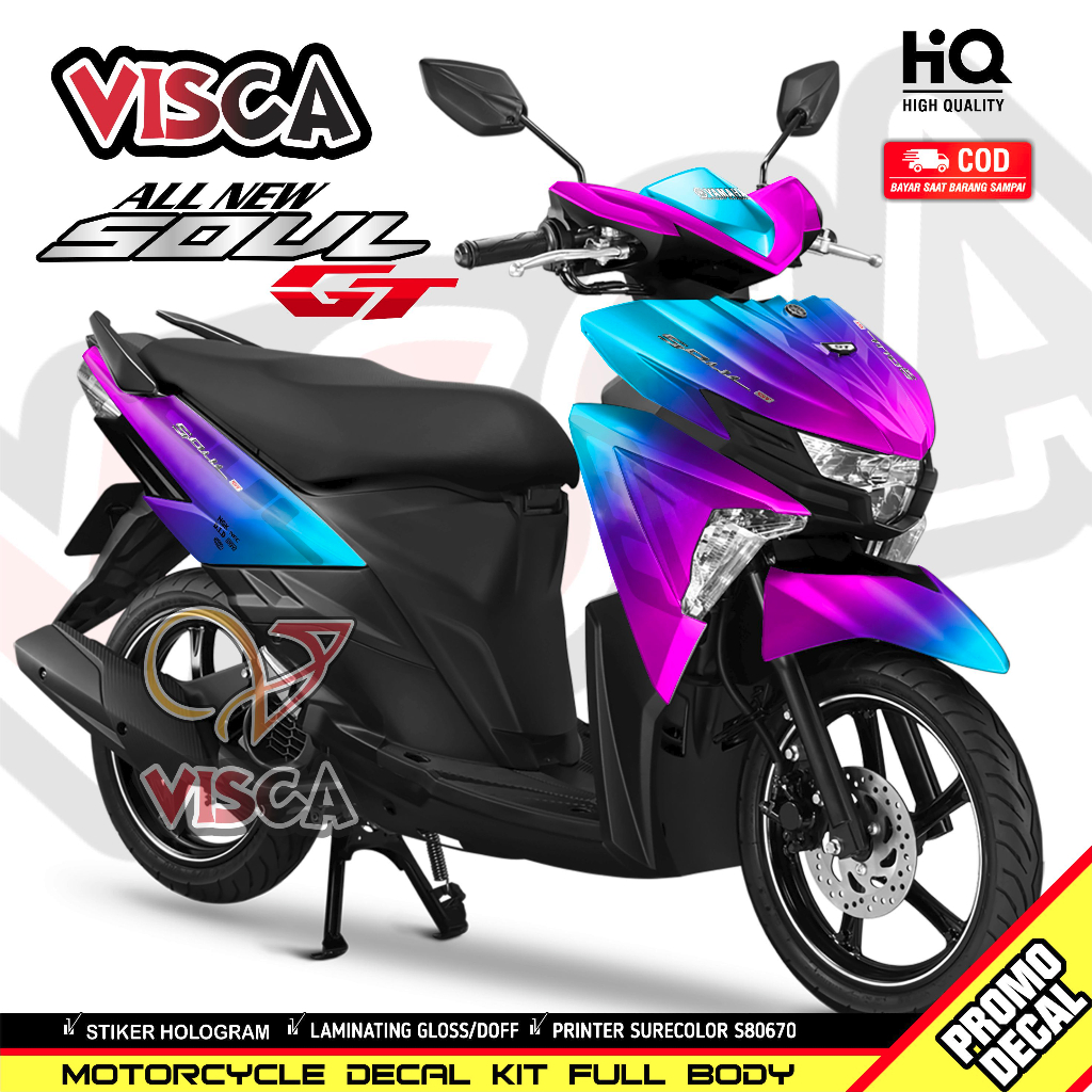 Jual Decal Soul GT 125 Full Body Stiker Mio Soul GT 125 Full Body