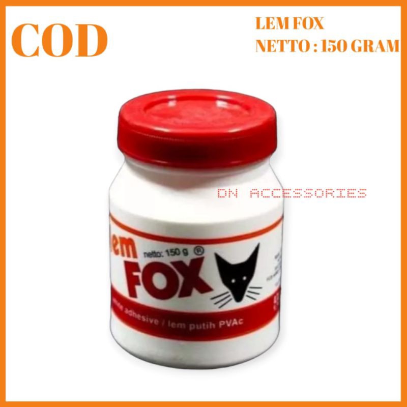 Jual Lem Fox Putih Botol Gram Lem Pvac Kayu Lem Serbaguna